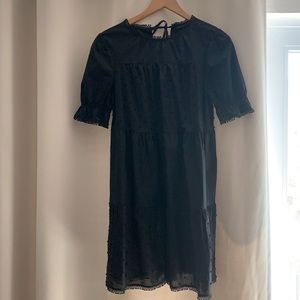 Black babydoll dress